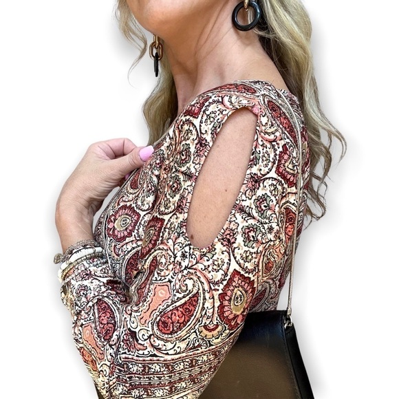 Cute Boho Top or Tunic with Open Shoulders Size S - Picture 3 of 7